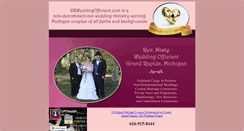 Desktop Screenshot of grweddingofficiant.com